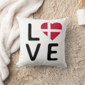 愛 – デンマーク国旗 クッション (ブランケット)