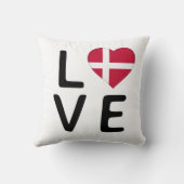 愛 – デンマーク国旗 クッション (裏面)