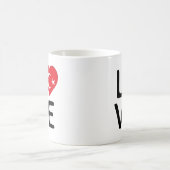 愛 – トルコ国旗 コーヒーマグカップ (中央)