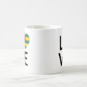 愛 – トーゴ国旗 コーヒーマグカップ (中央)