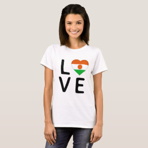 愛 – ニジェール国旗 Tシャツ
