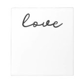 愛 ノートパッド (正面)