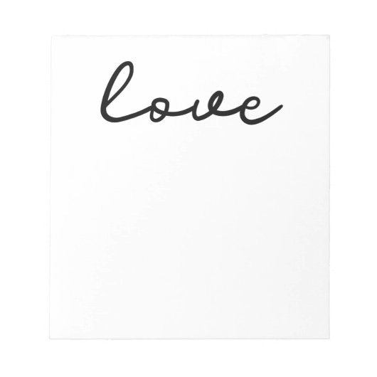 愛 ノートパッド (正面)