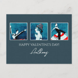 愛.ハッピーバレンタインデー。アールデコ シーズンポストカード