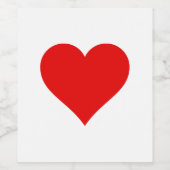 愛 – ハートラベル ワインラベル (シングルラベル)