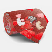 愛、ハート、ナマケモノ ネクタイ (ロール)