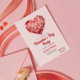 愛 |ハート |バレンタインデーのパーティー 招待状