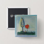 愛、ハート、バレンタインバッジ 缶バッジ (正面&裏面)