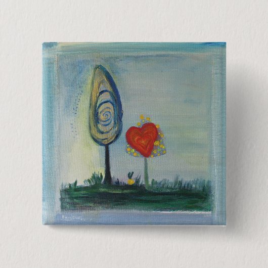 愛、ハート、バレンタインバッジ 缶バッジ (正面)