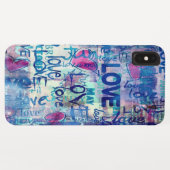 愛、ハート、パターンケースメイトiPhoneケース Case-Mate iPhoneケース (裏面(横))