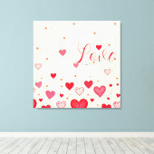 愛、ハート、ヴァレンティ結婚ン、の – キャンバスプリント (インサイチュ (ウッドフロア))