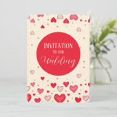 愛、ハート、ヴァレンティ結婚ン、の – 招待状 (スタンド正面)