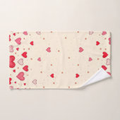 愛、ハート、ヴァレンティ結婚ン – Bath Toolo Set バスタオルセット (ハンドタオル)