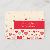 愛、ハート、ヴァレンティ結婚ン – Business Card 名刺 (正面)