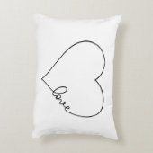  – 愛 – ハート – 手書き アクセントクッション (裏面(縦))