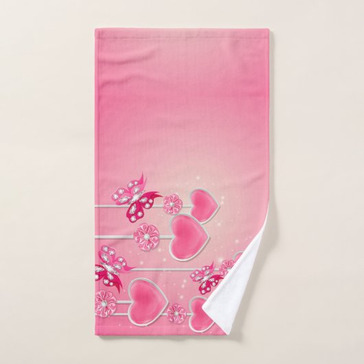 愛 バスタオルセット (ハンドタオル)