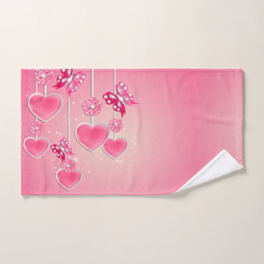 愛 バスタオルセット (ハンドタオル)
