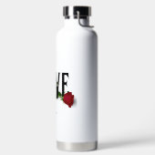 愛 – バレンタインデーかわいいカスタム ウォーターボトル (左面)
