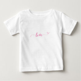 愛 – バレンタイン – ピンクかわいい ベビーTシャツ