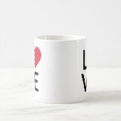 愛 – バーレーン国旗 コーヒーマグカップ (中央)