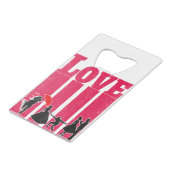 愛 |バ最高のンタインの贈り物 クレジットカード栓抜き (裏面アングル)