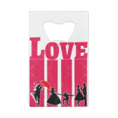 愛 |バ最高のンタインの贈り物 クレジットカード栓抜き (裏面)