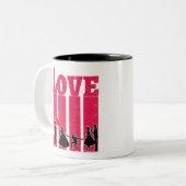 愛 |バ最高のンタインの贈り物 ツートーンマグカップ (正面左)