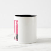 愛 |バ最高のンタインの贈り物 ツートーンマグカップ (中央)