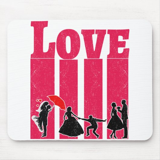 愛 |バ最高のンタインの贈り物 マウスパッド (正面)