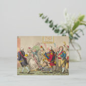 愛 – パーティー帽子 箔シーズンポストカード (立ち正面)