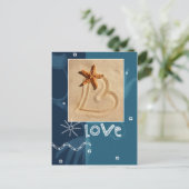 愛.ビーチテーマバレンタインデー シーズンポストカード (スタンド正面)