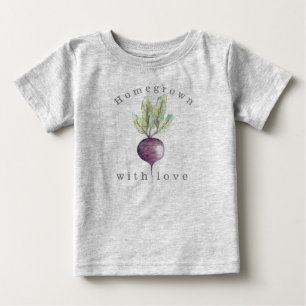 愛 ビート のオーガニックな野菜と内地産 ベビーTシャツ