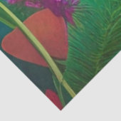 愛 – ピンクの花とハート 薄葉紙 (詳細)