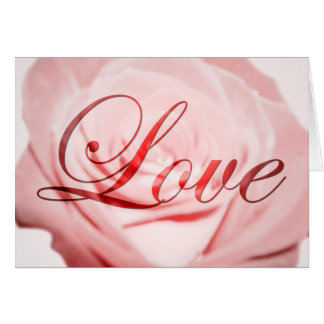 愛：ピンクの花：