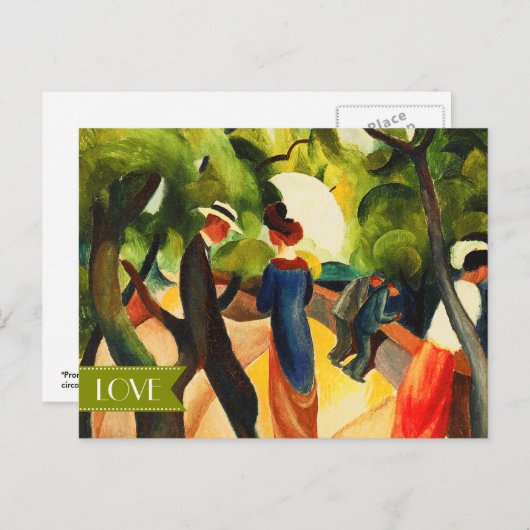 愛.ファインアートバレンタインデー シーズンポストカード (正面/裏面)