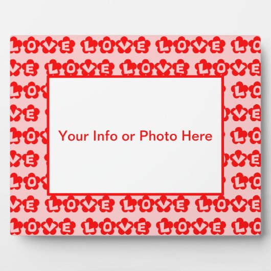 愛 フォトプラーク (正面)