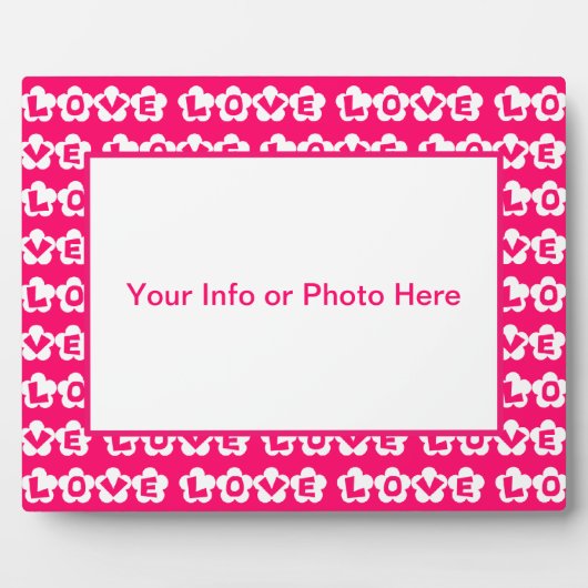 愛 フォトプラーク (正面)