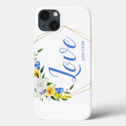 愛 フラワー 水彩 Case-Mate iPhoneケース (裏面)