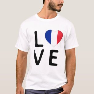 愛 – フランス国旗 Tシャツ