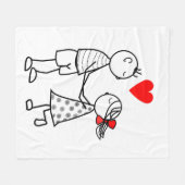 愛 フリースブランケット (正面(横))