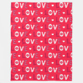 愛 フリースブランケット (正面)