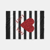 愛 フリースブランケット (正面(横))