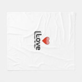 愛 フリースブランケット (正面(横))