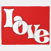 愛 フリースブランケット (正面(横))