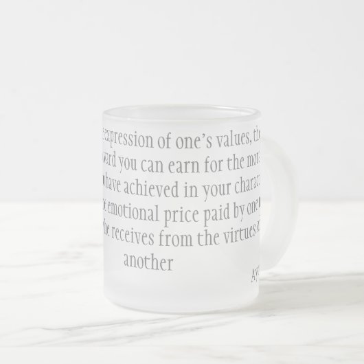 愛 フロストグラスマグカップ (正面右)