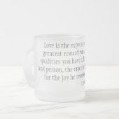 愛 フロストグラスマグカップ (正面左)