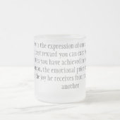 愛 フロストグラスマグカップ (中央)