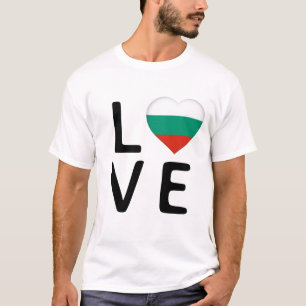 愛 – ブルガリア国旗 Tシャツ