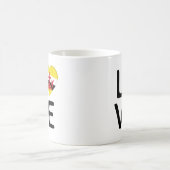 愛 – ブルネイ国旗 コーヒーマグカップ (中央)