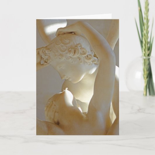 愛 – プシケ、キューピッドのキス カード (正面)